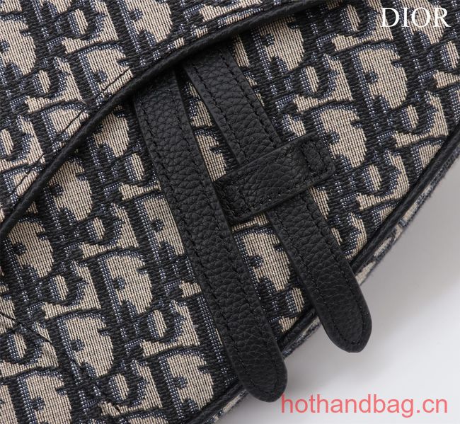Dior Essentials SADDLE BAG Beige and Black Dior Oblique Jacquard 1ADPO093 Dior Essentials SADDLE BAG Beige and Black Dior Oblique Jacquard 1ADPO093