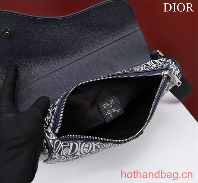 Dior Essentials SADDLE BAG Grained Calfskin 1ADPO093D WHITE Dior Essentials SADDLE BAG Grained Calfskin 1ADPO093D WHITE