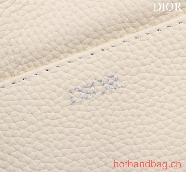 Dior Essentials SADDLE BAG Grained Calfskin 1ADPO093G WHITE Dior Essentials SADDLE BAG Grained Calfskin 1ADPO093G WHITE