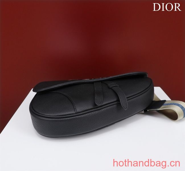 Dior Essentials SADDLE BAG Grained Calfskin 1ADPO093G BLACK Dior Essentials SADDLE BAG Grained Calfskin 1ADPO093G BLACK