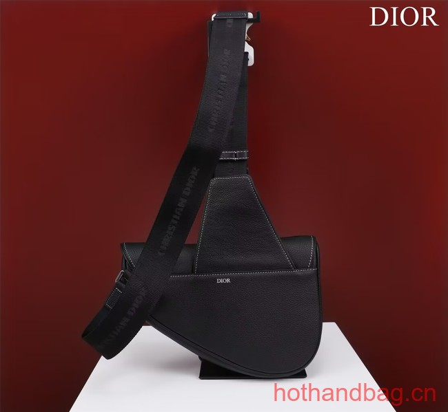 Dior Essentials SADDLE BAG Grained Calfskin 1ADPO093c black Dior Essentials SADDLE BAG Grained Calfskin 1ADPO093c black