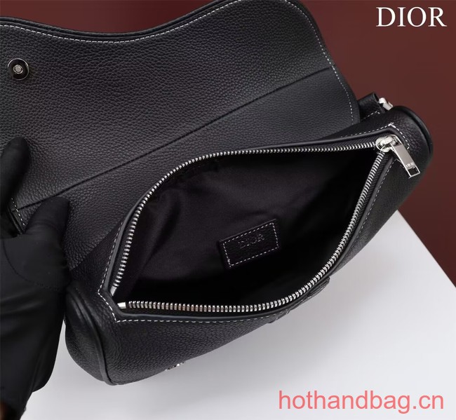 Dior Essentials SADDLE BAG Grained Calfskin 1ADPO093c black Dior Essentials SADDLE BAG Grained Calfskin 1ADPO093c black