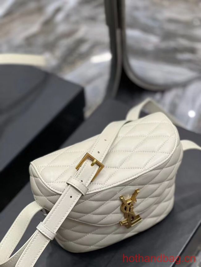 SAINT LAUREN JUNE BOX BAG IN QUILTED LAMBSKIN 710080 white SAINT LAUREN JUNE BOX BAG IN QUILTED LAMBSKIN 710080 white