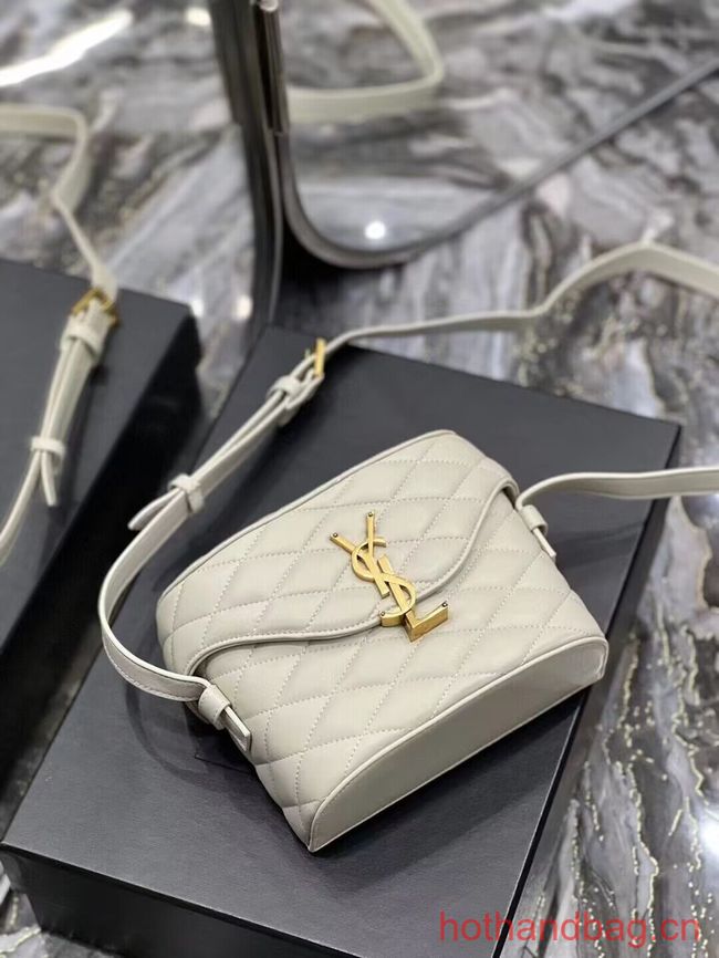 SAINT LAUREN JUNE BOX BAG IN QUILTED LAMBSKIN 710080 white SAINT LAUREN JUNE BOX BAG IN QUILTED LAMBSKIN 710080 white