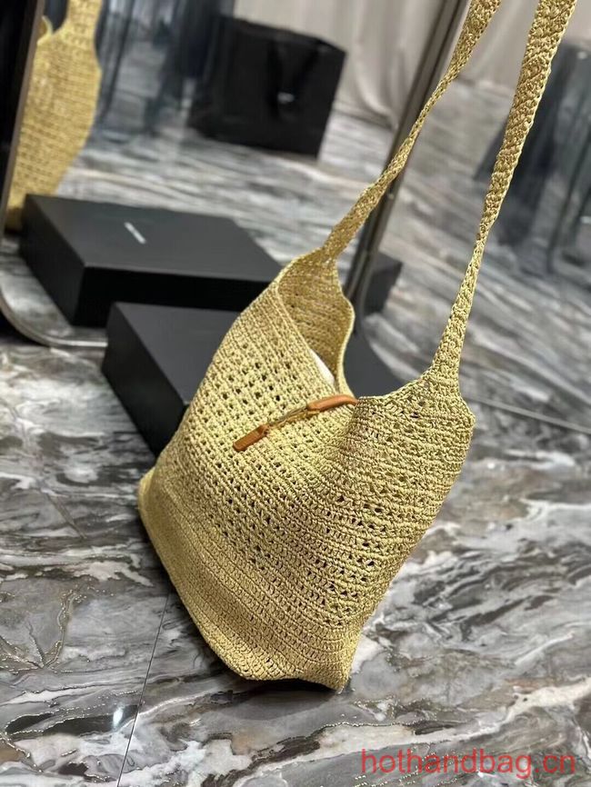 SAINT LAURENT Crochet tote bag Y990941 apricot SAINT LAURENT Crochet tote bag Y990941 apricot