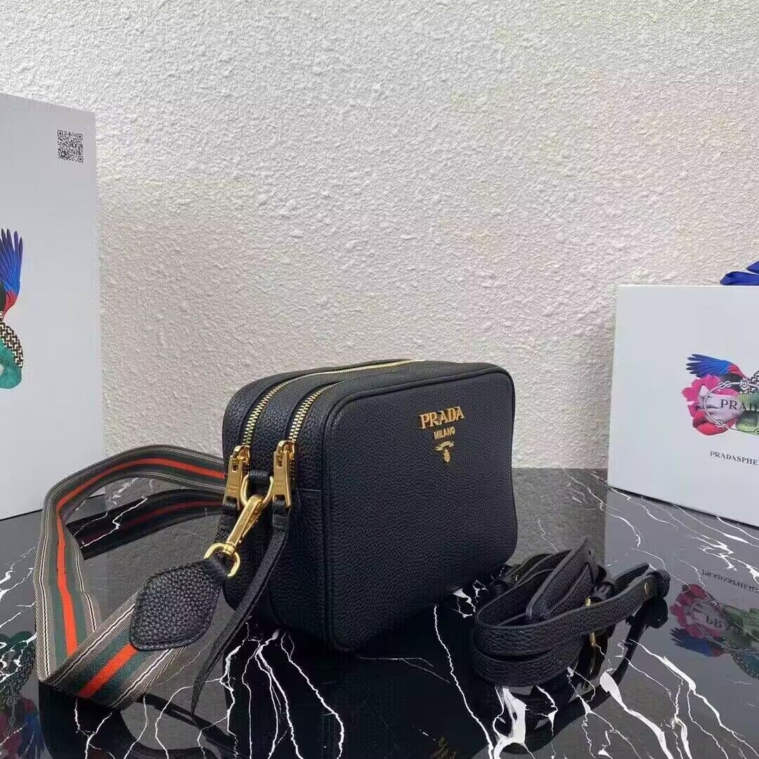 Prada Original Leather shoulder bag 1BH193 Black Prada Original Leather shoulder bag 1BH193 Black