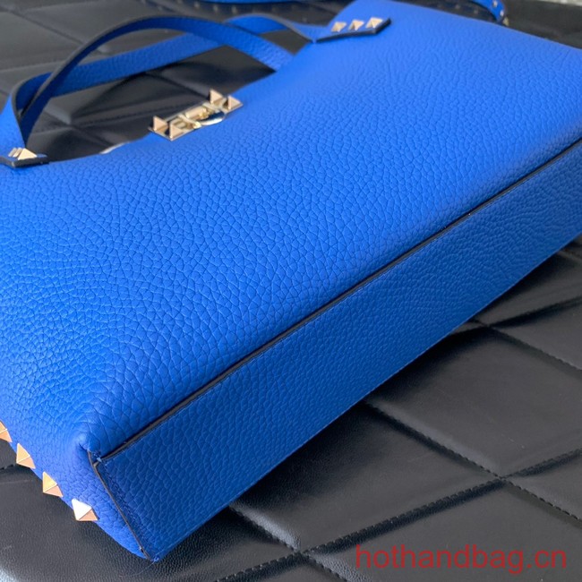 VALENTINO grain calfskin leather bag 0044 blue