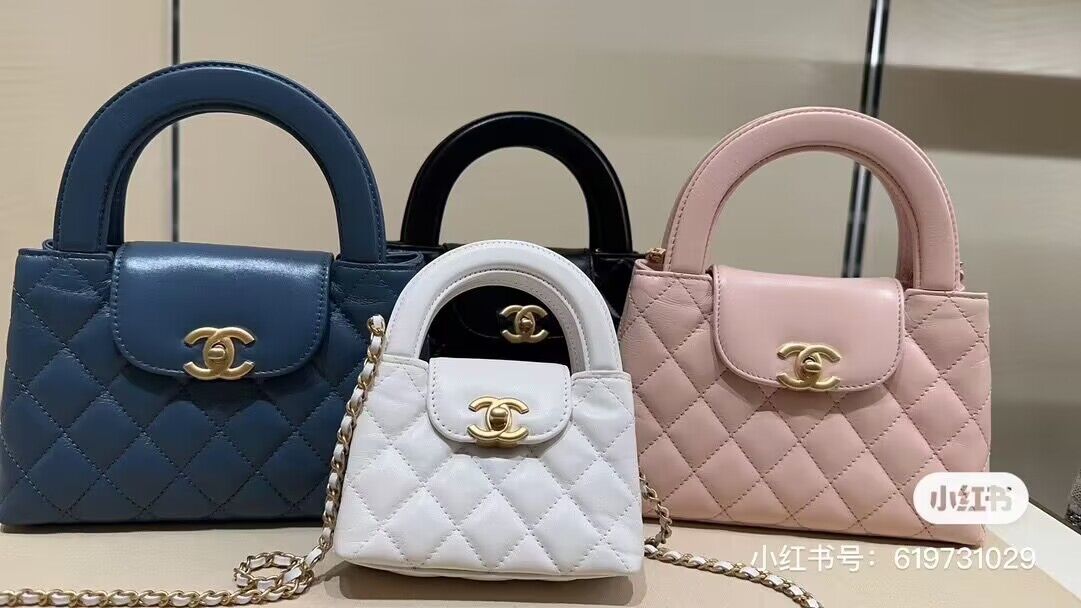 Chanel 23k Vintage Kelly Original Leather Top Handle Bag AS4416 Navy Blue Chanel 23k Vintage Kelly Original Leather Top Handle Bag AS4416 Navy Blue