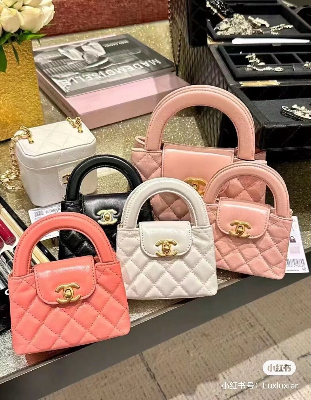 Chanel 23k Vintage Kelly Original Leather Top Handle Bag AS4416 Pink Chanel 23k Vintage Kelly Original Leather Top Handle Bag AS4416 Pink