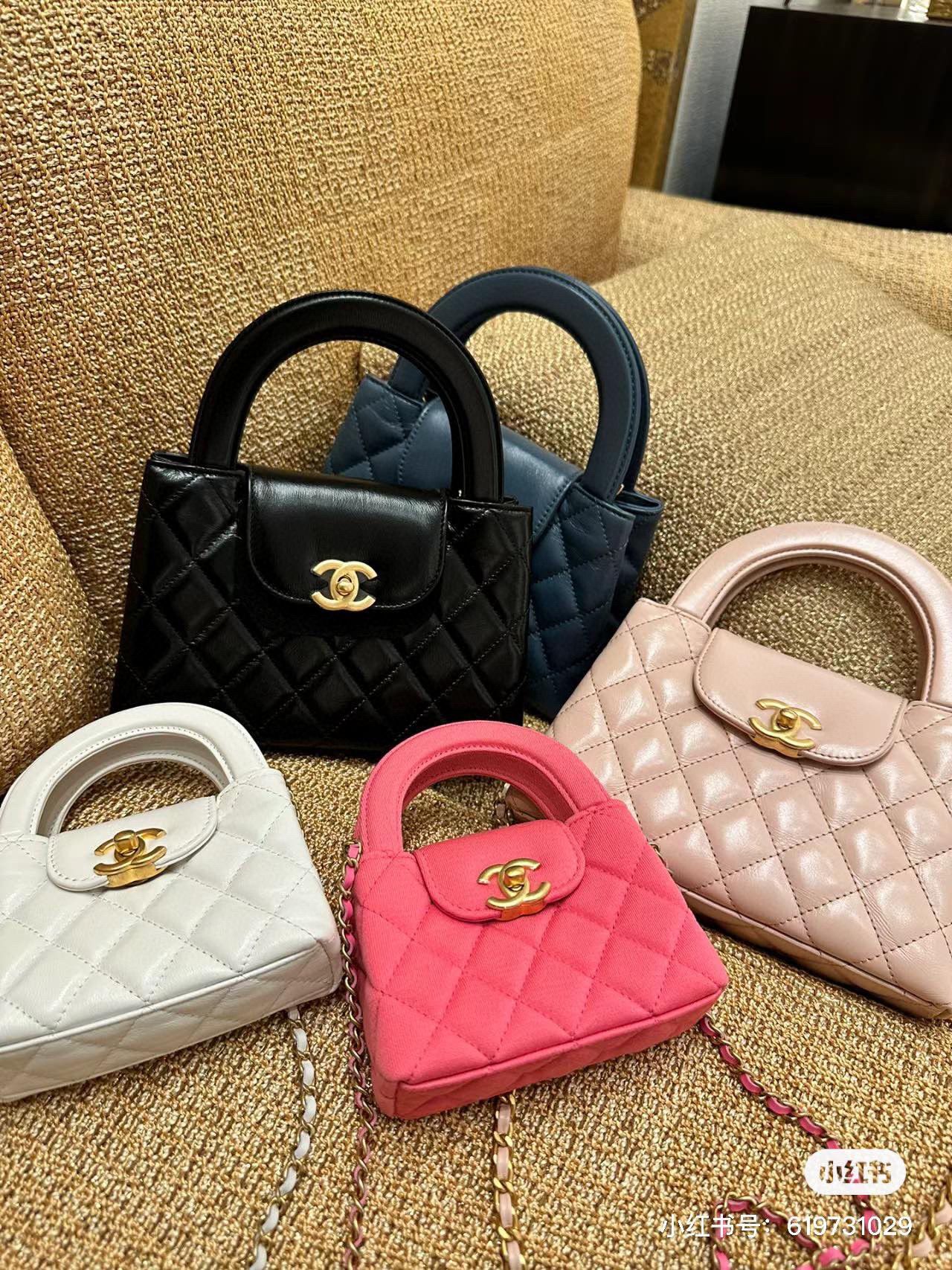 Chanel 23k Vintage Kelly Original Leather Top Handle Bag AS4416 Pink Chanel 23k Vintage Kelly Original Leather Top Handle Bag AS4416 Pink