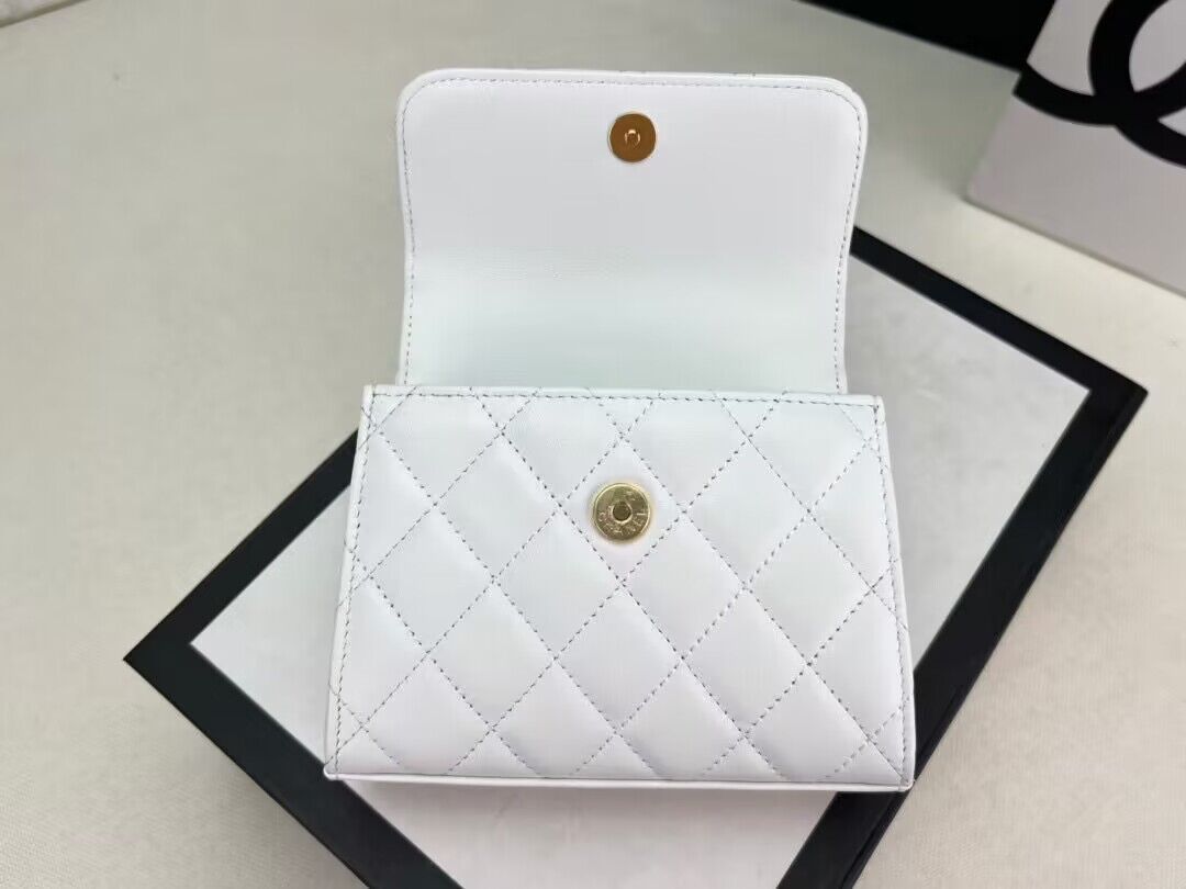 CHANEL 22B Kelly Pearl Top Handle Bag AP3513 White CHANEL 22B Kelly Pearl Top Handle Bag AP3513 White