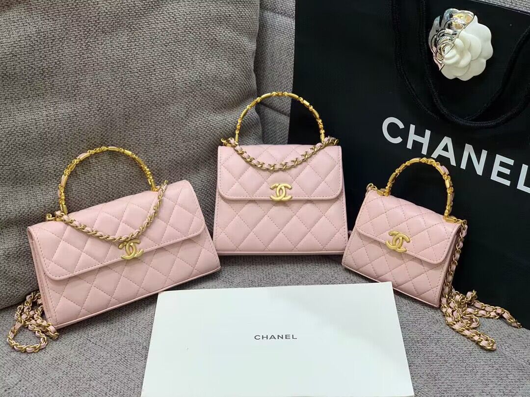 CHANEL 22B Kelly Top Handle Bag AP2945Y Pink CHANEL 22B Kelly Top Handle Bag AP2945Y Pink