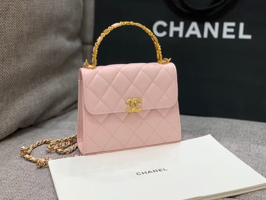 CHANEL 22B Kelly Top Handle Bag AP2945Y Pink CHANEL 22B Kelly Top Handle Bag AP2945Y Pink