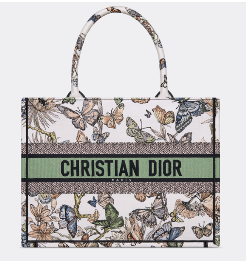 MEDIUM DIOR BOOK TOTE White Multicolor Toile de Jouy Mexico Embroidery M1296ZE MEDIUM DIOR BOOK TOTE White Multicolor Toile de Jouy Mexico Embroidery M1296ZE