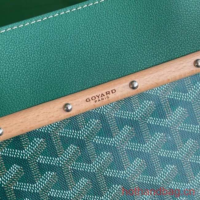 Goyard Calfskin Leather Tote Bag 20300 green