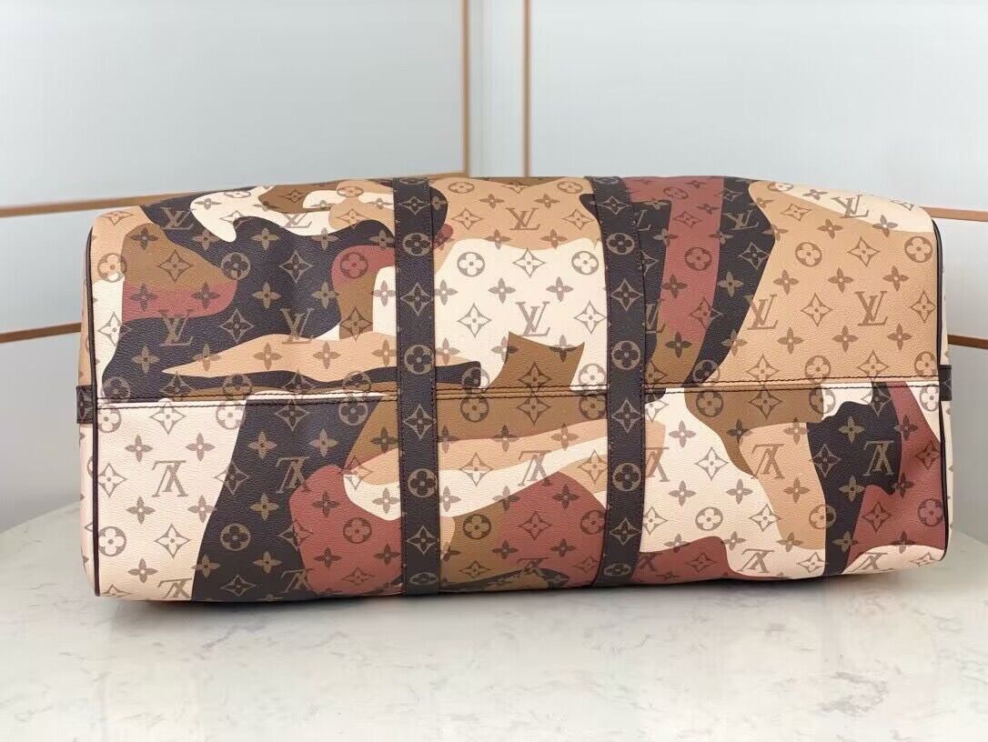 Louis Vuitton Keepall Bandouliere 55 Travel Bag M46677 Brown Louis Vuitton Keepall Bandouliere 55 Travel Bag M46677 Brown