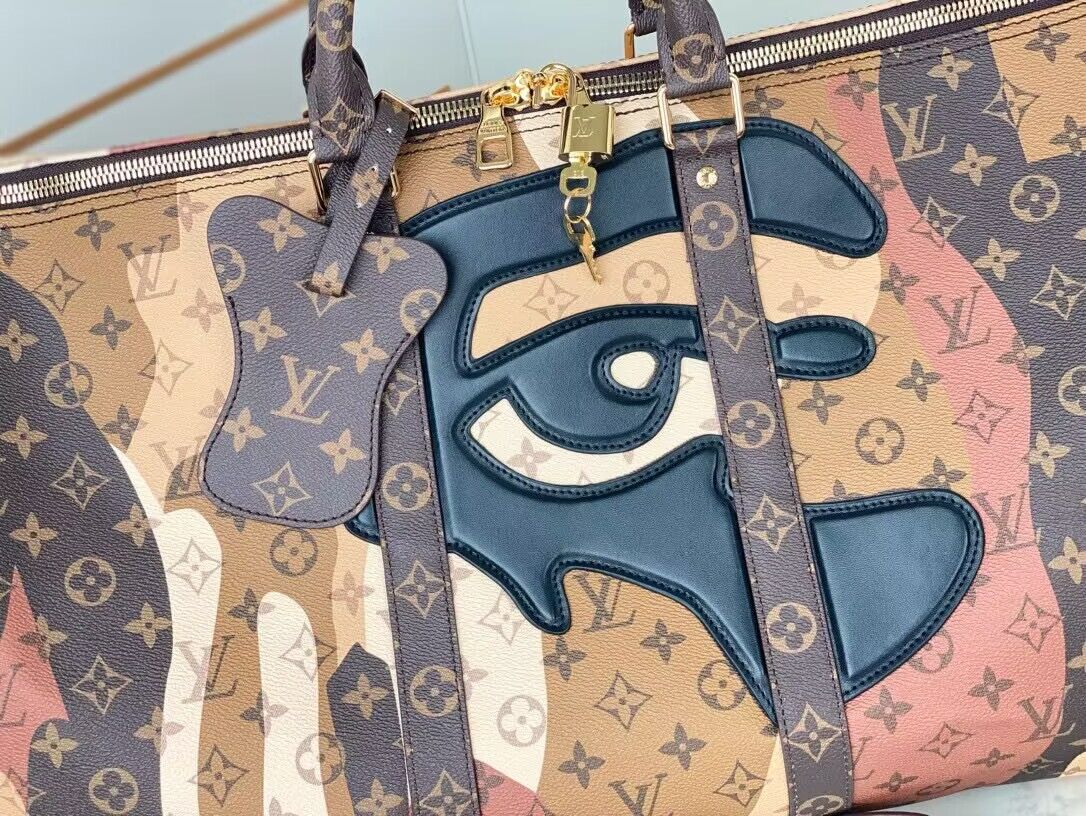 Louis Vuitton Keepall Bandouliere 55 Travel Bag M46677 Brown Louis Vuitton Keepall Bandouliere 55 Travel Bag M46677 Brown