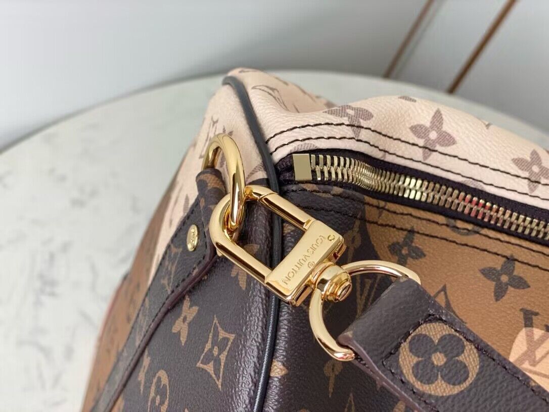 Louis Vuitton Keepall Bandouliere 55 Travel Bag M46677 Brown Louis Vuitton Keepall Bandouliere 55 Travel Bag M46677 Brown