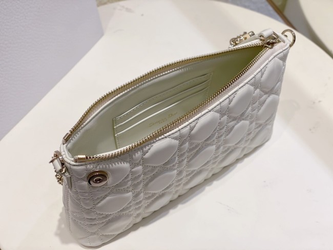 MISS DIOR MIDI MINI BAG white Cannage Lambskin S6006ONM