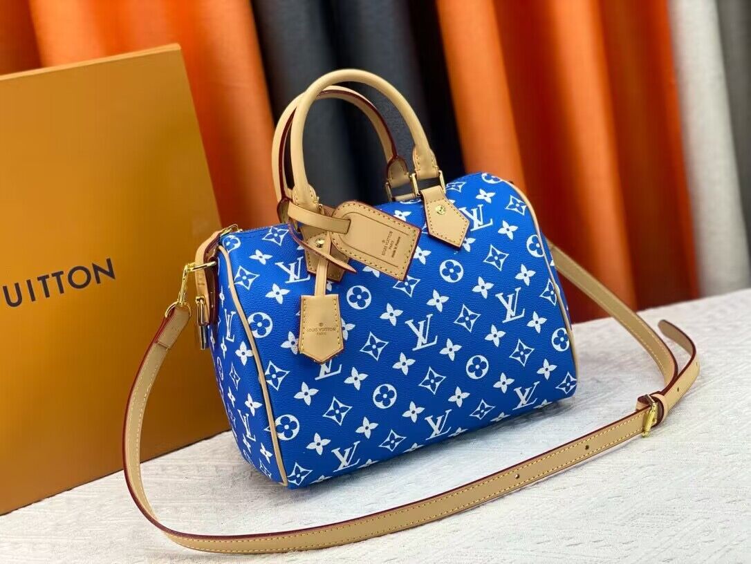 Louis Vuitton LV2024 Speedy 25 M24424 Blue Louis Vuitton LV2024 Speedy 25 M24424 Blue