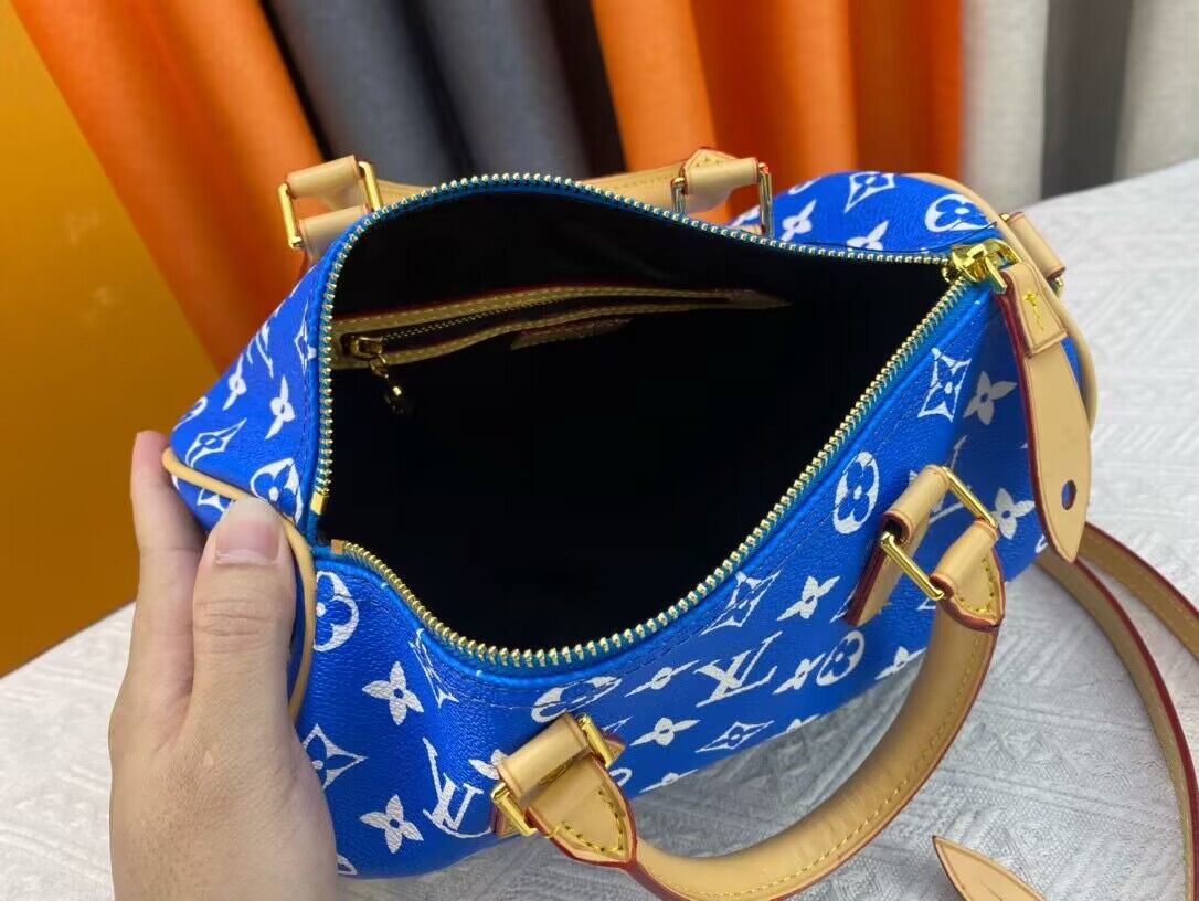 Louis Vuitton LV2024 Speedy 25 M24424 Blue Louis Vuitton LV2024 Speedy 25 M24424 Blue