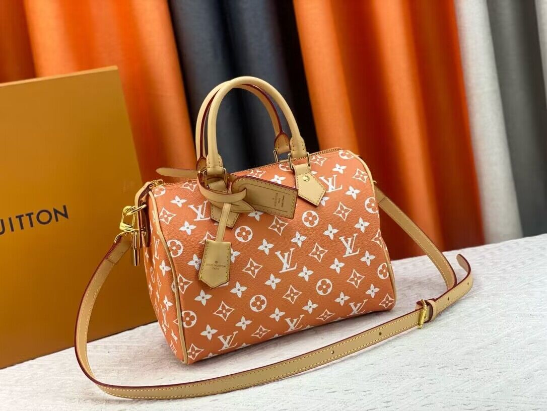 Louis Vuitton LV2024 Speedy 25 M24424 Orange Louis Vuitton LV2024 Speedy 25 M24424 Orange