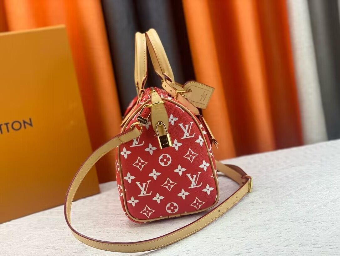 Louis Vuitton LV2024 Speedy 25 M24424 Red Louis Vuitton LV2024 Speedy 25 M24424 Red