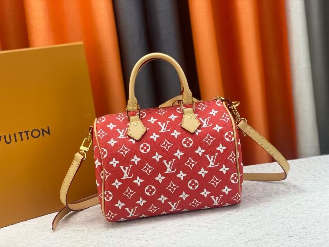 Louis Vuitton LV2024 Speedy 25 M24424 Red Louis Vuitton LV2024 Speedy 25 M24424 Red