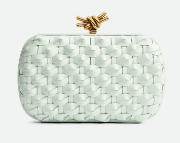 Bottega Veneta Knot Knotted Intreccio leather minaudiere 717622 Glacier Bottega Veneta Knot Knotted Intreccio leather minaudiere 717622 Glacier