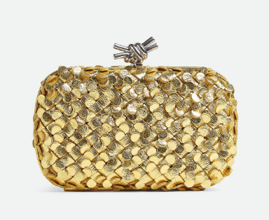 Bottega Veneta KnotIntreccio lamina leather 717622 Gold Bottega Veneta KnotIntreccio lamina leather 717622 Gold