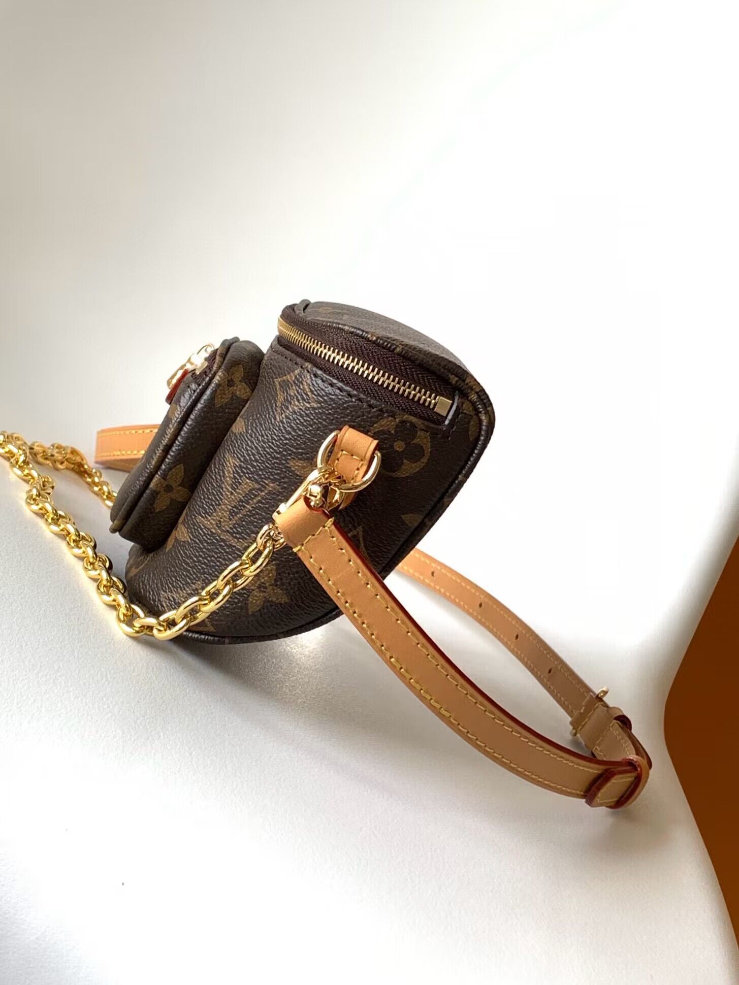 Louis Vuitton Monogram Canvas Mini Bumbag M82335 Brown Louis Vuitton Monogram Canvas Mini Bumbag M82335 Brown