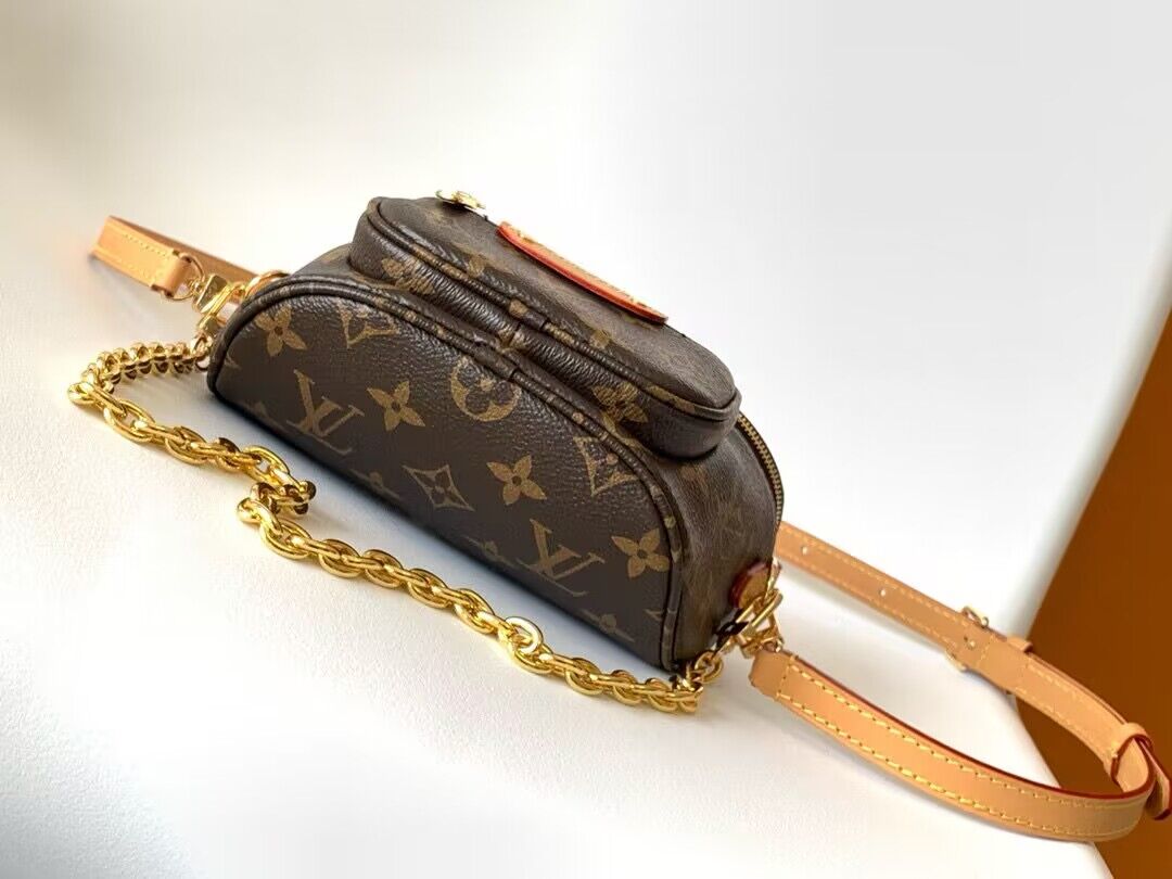 Louis Vuitton Monogram Canvas Mini Bumbag M82335 Brown Louis Vuitton Monogram Canvas Mini Bumbag M82335 Brown