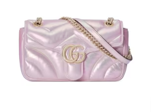 Gucci GG MARMONT SMALL SHOULDER BAG 443497 Pink iridescent Gucci GG MARMONT SMALL SHOULDER BAG 443497 Pink iridescent