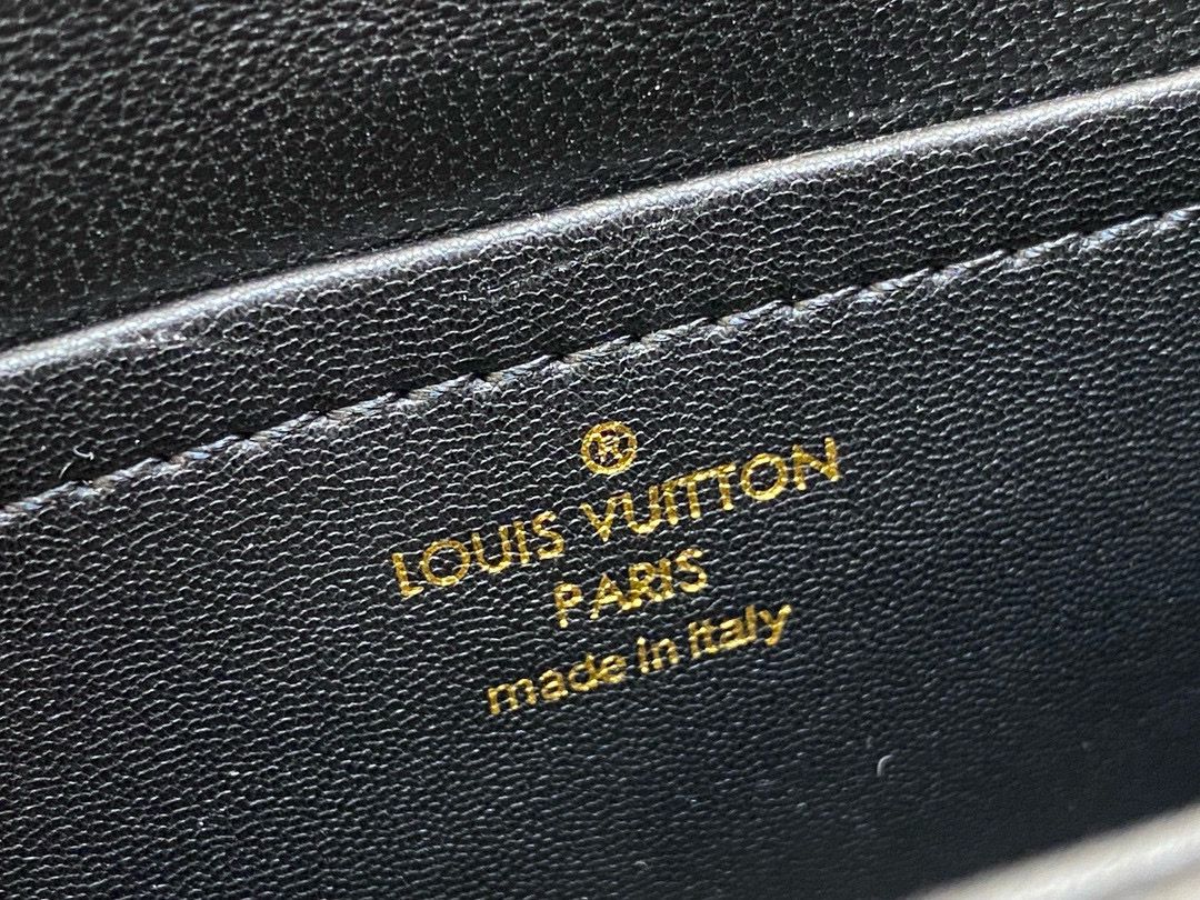 Louis Vuitton GO-14 MM Original Leather Bag M82752 Black Louis Vuitton GO-14 MM Original Leather Bag M82752 Black
