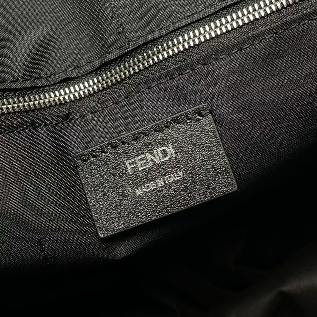 Fendi x FRGMT brown FF fabric bag Shopper F7678 black Fendi x FRGMT brown FF fabric bag Shopper F7678 black