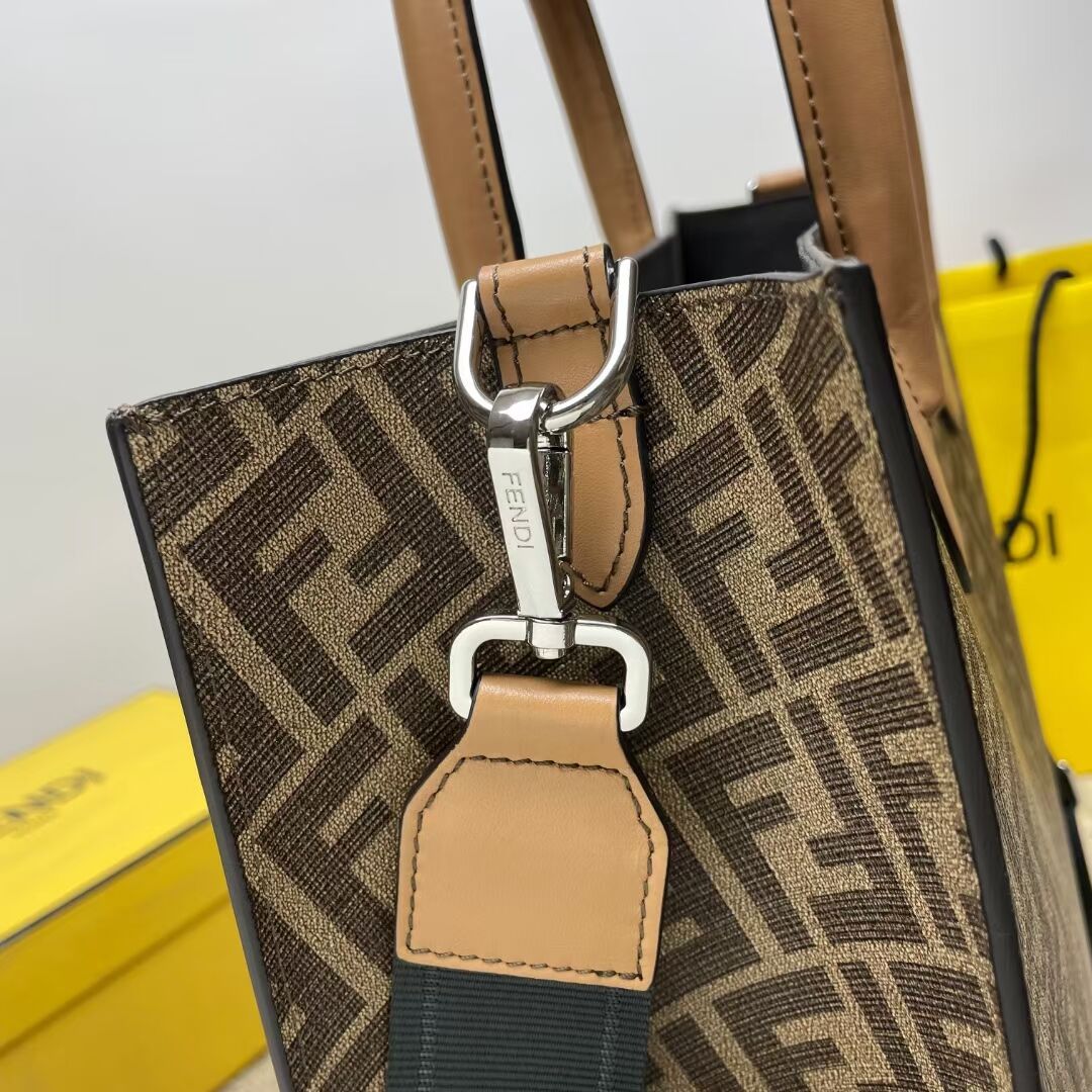 Fendi x FRGMT brown FF fabric bag Shopper F7678 brown Fendi x FRGMT brown FF fabric bag Shopper F7678 brown