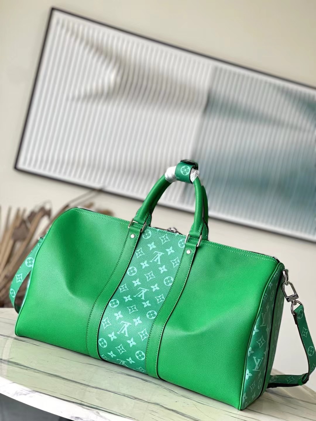 Louis Vuitton Keepall BandouliEre 55 M31045 Cactus Green
