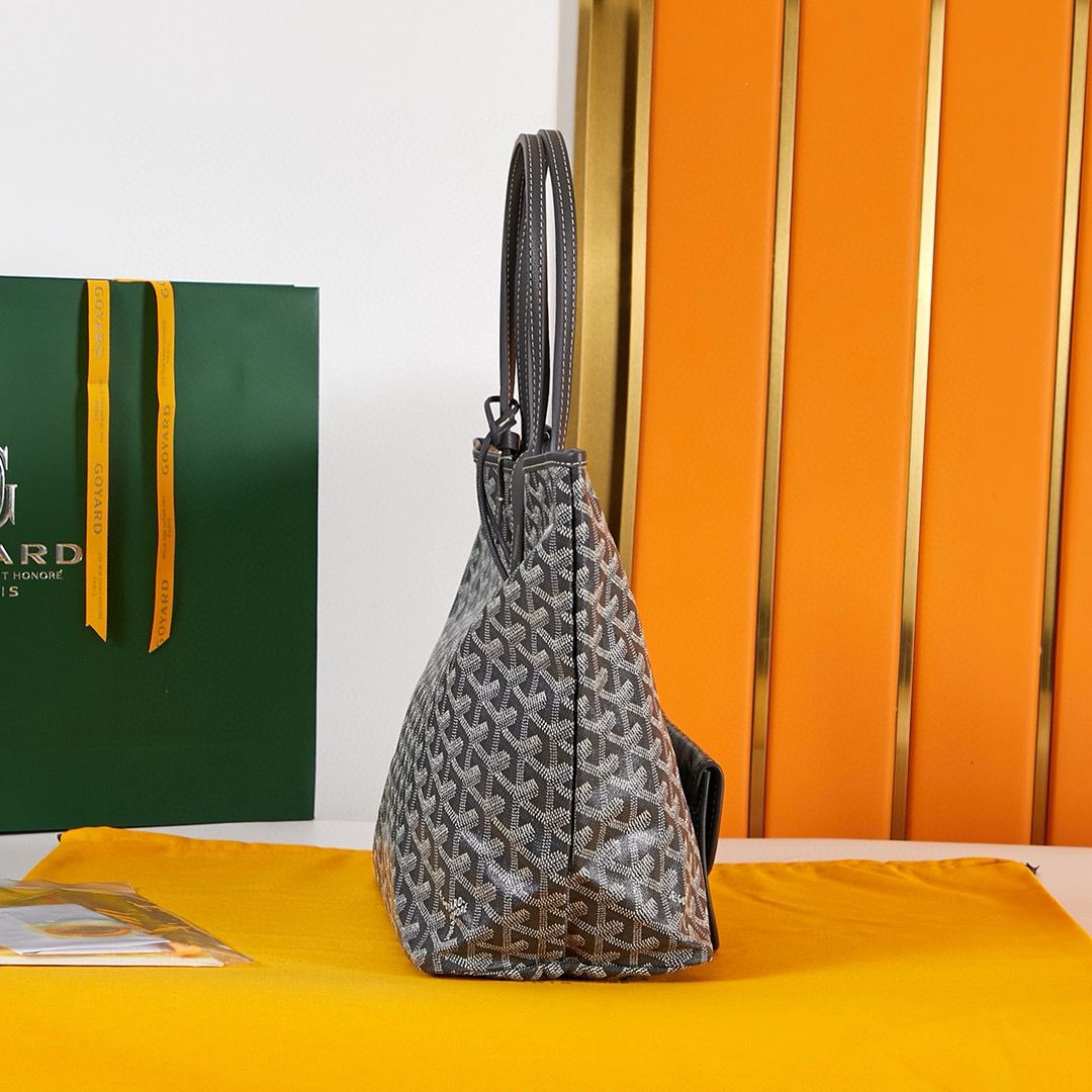 Goyard Y Doodling Calfskin Leather Tote Bag A36987 Grey Goyard Y Doodling Calfskin Leather Tote Bag A36987 Grey
