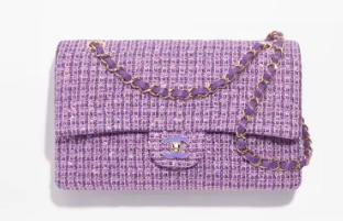 Chanel CLASSIC HANDBAG A01112 Purple Chanel CLASSIC HANDBAG A01112 Purple