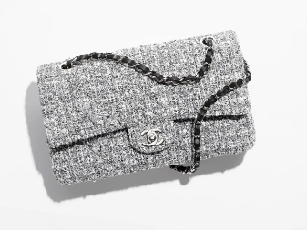 Chanel Tweed CLASSIC HANDBAG A01112 gray Chanel Tweed CLASSIC HANDBAG A01112 gray