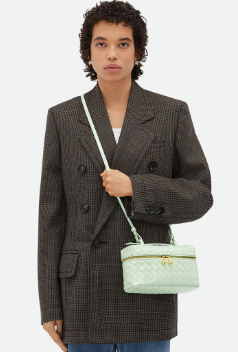 Bottega Veneta Vanity Case On Strap 789109 Fresh Mint Bottega Veneta Vanity Case On Strap 789109 Fresh Mint