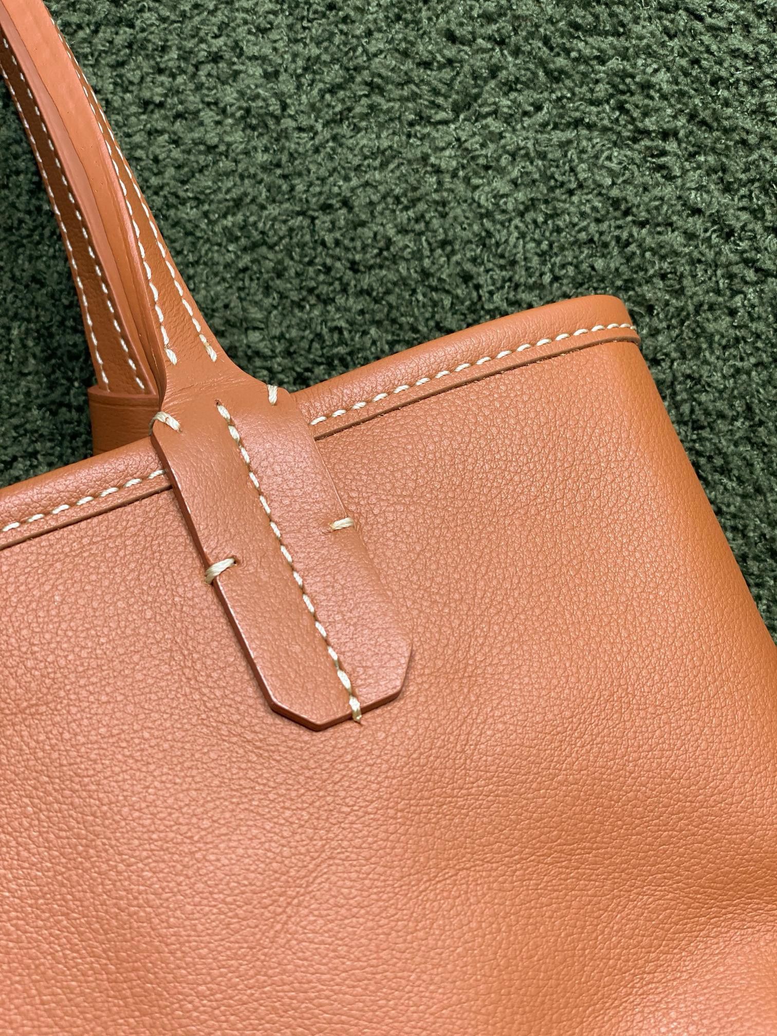 Goyard Anjou Mini Goyardine Original Leather Tote Bag 8006 Brown Goyard Anjou Mini Goyardine Original Leather Tote Bag 8006 Brown