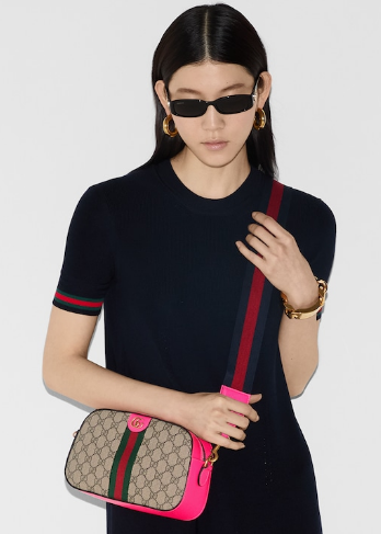 GUCCI OPHIDIA GG SMALL CROSSBODY BAG 752591 Fuchsia GUCCI OPHIDIA GG SMALL CROSSBODY BAG 752591 Fuchsia