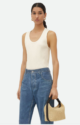 Bottega Veneta Mini Wallace 786975 Natural&fondant Bottega Veneta Mini Wallace 786975 Natural&fondant