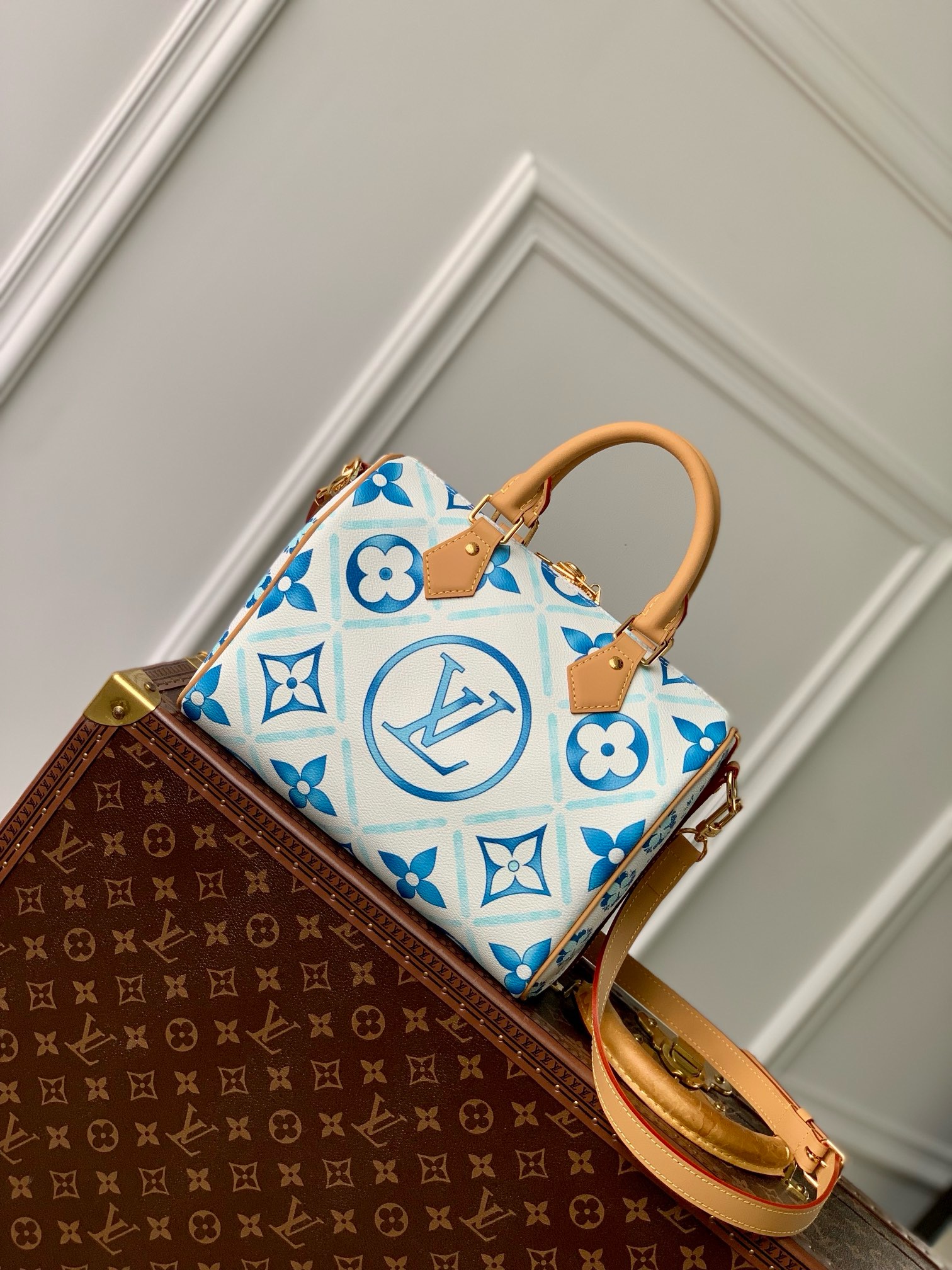 Louis Vuitton NEW Speedy Bandouliere 25 M11264 Lagoon Blue Louis Vuitton NEW Speedy Bandouliere 25 M11264 Lagoon Blue
