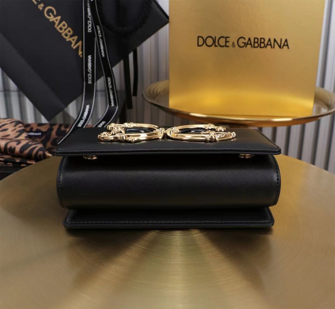 Dolce & Gabbana leather Shoulder Bag G6504 black Dolce & Gabbana leather Shoulder Bag G6504 black