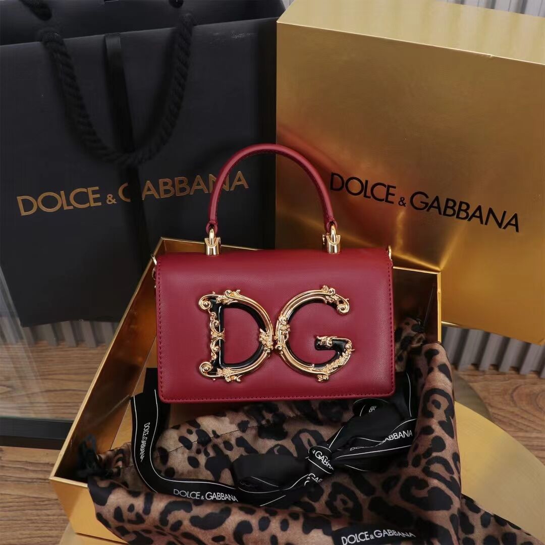 Dolce & Gabbana leather Shoulder Bag G6504 red Dolce & Gabbana leather Shoulder Bag G6504 red