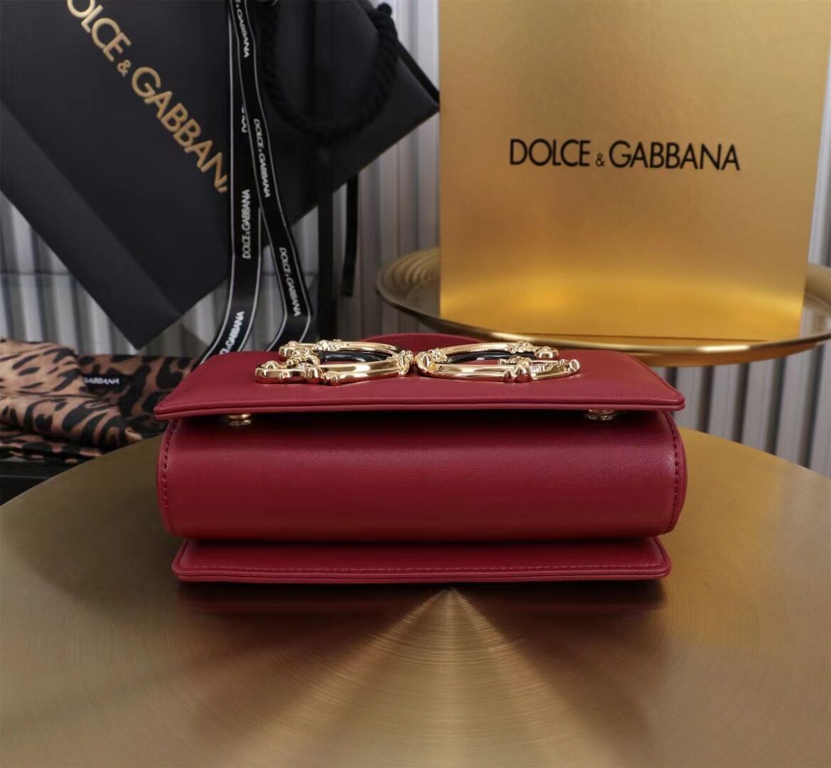 Dolce & Gabbana leather Shoulder Bag G6504 red Dolce & Gabbana leather Shoulder Bag G6504 red