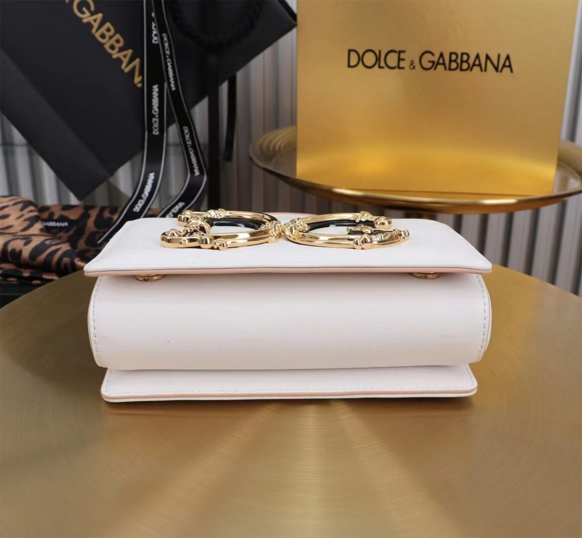 Dolce & Gabbana leather Shoulder Bag G6504 white Dolce & Gabbana leather Shoulder Bag G6504 white