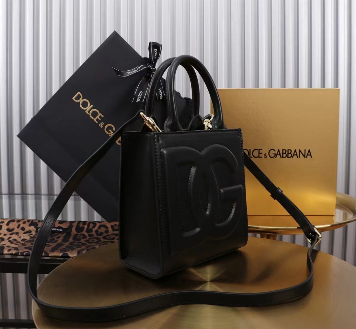 Dolce & Gabbana leather Shoulder Bag G6507 black Dolce & Gabbana leather Shoulder Bag G6507 black
